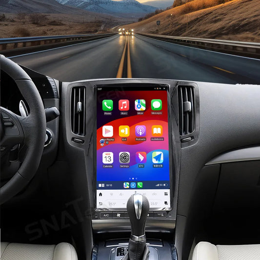 13.6" Android 13 CarPlay Car Radio For Infiniti G25 G35 G37 2010-2013 Touch Screen Multiedia Player GPS Navigation 4G WIFI DSP