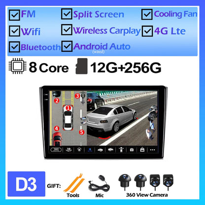 Android 14 WiFi For Mazda CX9 TB 2006 2007- 2010 2016 Car Radio Multimedia Player DSP Stereo GPS 4G Split Screen Bluetooth