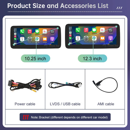 Touch Screen Car Radio for Mercedes Benz A B Class W176 CLA GLA W246 NTG4.5 Multimedia GPS With Carplay Android Auto Mirroring