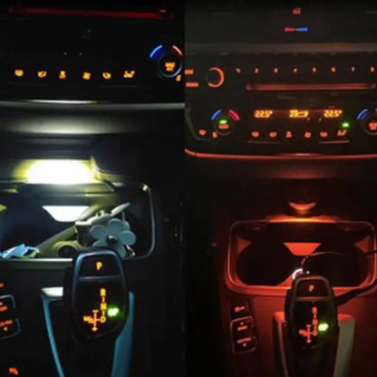 Car ashtray ambient light for BMW F30 F31 F32 F33 F34 F36 F80 3 4 Series Central Cup Holder Ashtray Ambient Light Upgrade Lamp