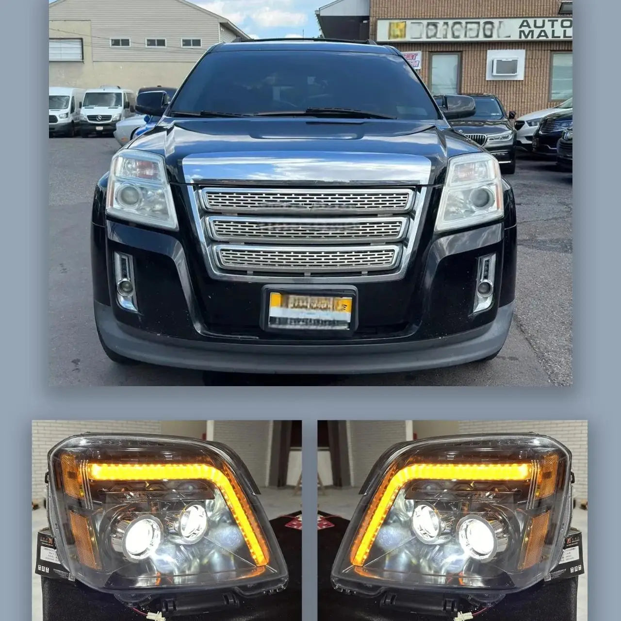 1pcs LED Headlights Assembly Fit for 2010-2015 GMC Terrain headlights US version