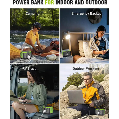 Portable Power Station 600W Outdoor Charging Solar Generator 135200mAh for Mobile Phone Laptop Camping
