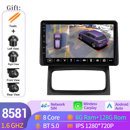 Android 14 Auto For Renault Clio 2 BB CB 2001-2012 Wireless Apple BT Carplay Car Radio Multimedia Touch Stereo 2K QLED Screen