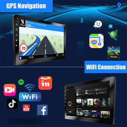 ESSGOO 10.1" Android 14 Car Stereo Radio For Ford Mustang 2010-2014 Carplay/Android Auto Touchscreen GPS Nav BT FM USB SWC