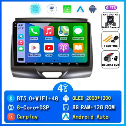 Android 15 Car Radio Stereo QLED Screen For Ford Ranger 2015 2016 2017 2018 2019 2020 GPS Multimedia Carplay Autoradio Head unit