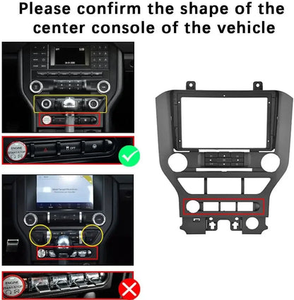 Android 13 Car Stereo Radio Player for Ford Mustang 2015-2021 9 Inch HD Touch Screen Car Audio Receiver with GPS Navigation