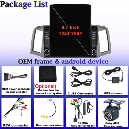 For JEEP Grand Cherokee WK 2004 2005 2006 2007 Tesla Type Car Radio Android 14 GPS Carplay Multimedia Player Navigation Stereo