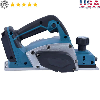 Cordless Hand Planer Brushless Wood Planer 3-1/4" Compatible with Makita Battery 20000RPM Electric woodworking tool Ergonomic power tools