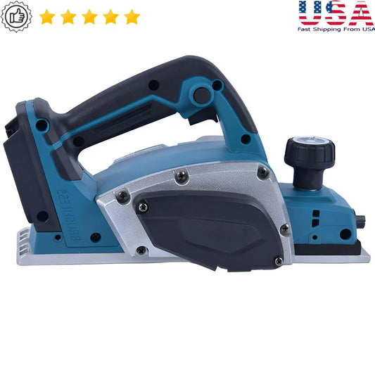 Cordless Hand Planer Brushless Wood Planer 3-1/4" Compatible with Makita Battery 20000RPM Electric woodworking tool Ergonomic power tools