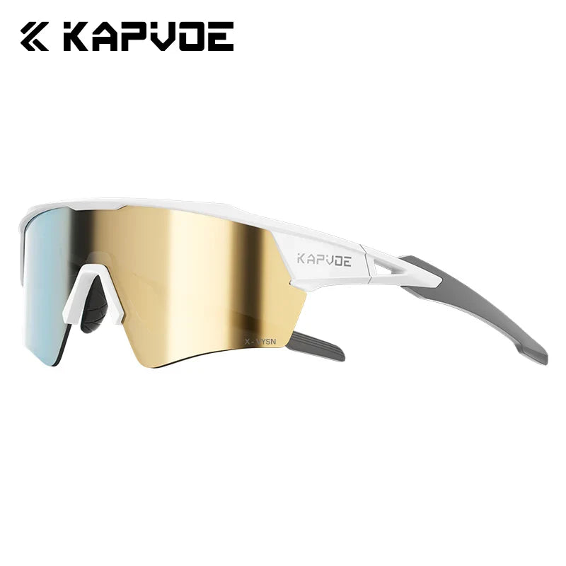 Kapvoe New Photochromic Cycling Sunglasses Men Women MTB Glasses UV400 Bicycle Eyewear Outdoor Sports Running Road Bike Goggles