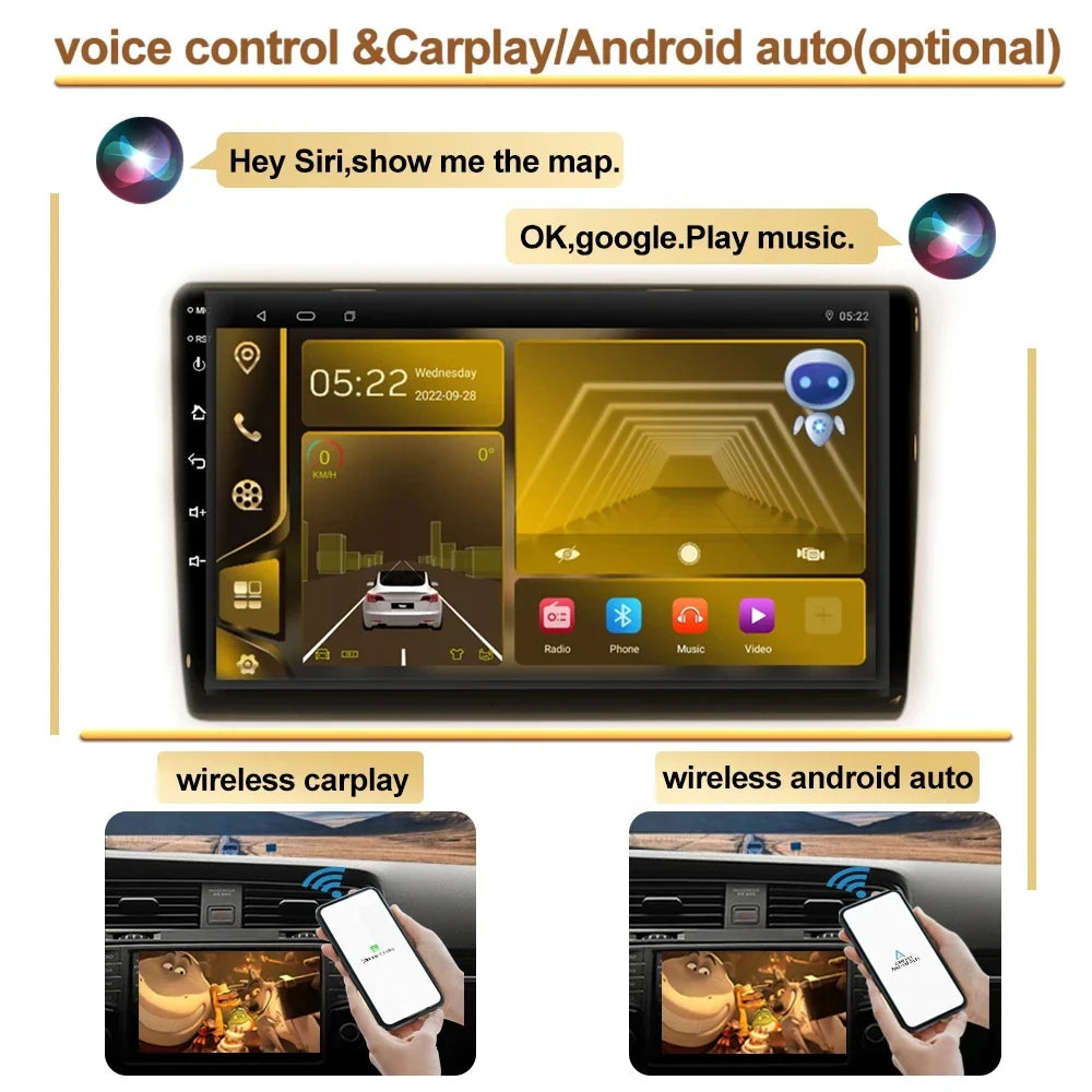 Android 2 din For Kia RIO 2 2005 - 2011 Car Radio Multimedia GPS Navigation Player Auto NO 2din DVD Screen Carplay Stereo WIFI