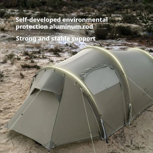 Naturehike Opalus UL Tent Lightweight Outdoor Hiking Camping Glamping Large Space Tunnel Tent for 2-3 Person 4 Season Travel