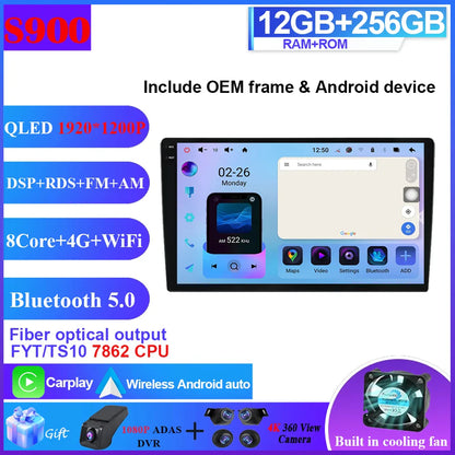 Android 14 Car Radio for Hyundai Sonata 6 YF i40 i45 2011 - 2015 4G Multimedia Player GPS Navigation no 2din dvd