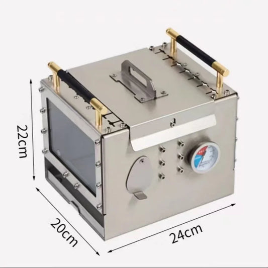 SmiiloDon-Outdoor BBQ Stove Smokeless Stainless Steel Mini Oven Portable Charcoal Camping BBQ Stove Cool Camping Equipment
