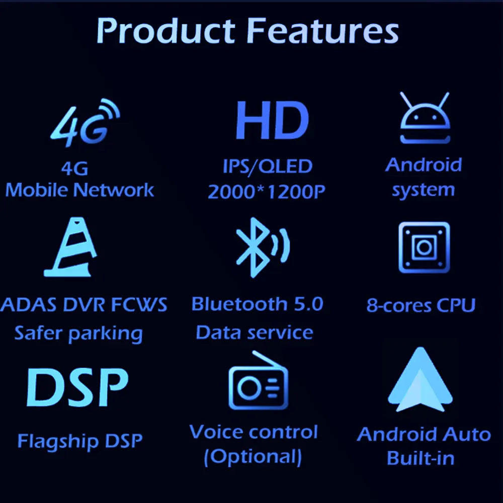 Android Auto Car Radio For Isuzu DMAX 2015 - 2019 Multimedia Stereo Video Player Navigation GPS Carplay 4G WIFI DSP RDS BT