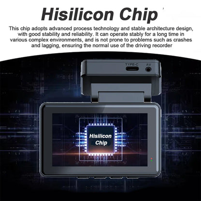 DashCam 4K Mini Car Dvr Video Recorder With GPS WIFI Support Dual Lens 1080P RearView Camera Night Vision Black Box 24h Parking