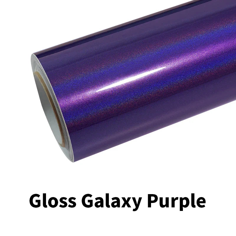Holographic Gloss Galaxy White Vinyl Wrap film wrapping film bright 152*18m quality Warranty covering film voiture