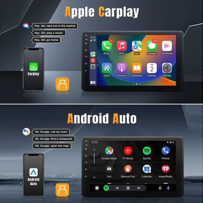 New 9 Inch Car Stereo HD Touch Screen Single Din Car Radio Support Carplay Android Auto With Bluetooth Backup Camera Navigation