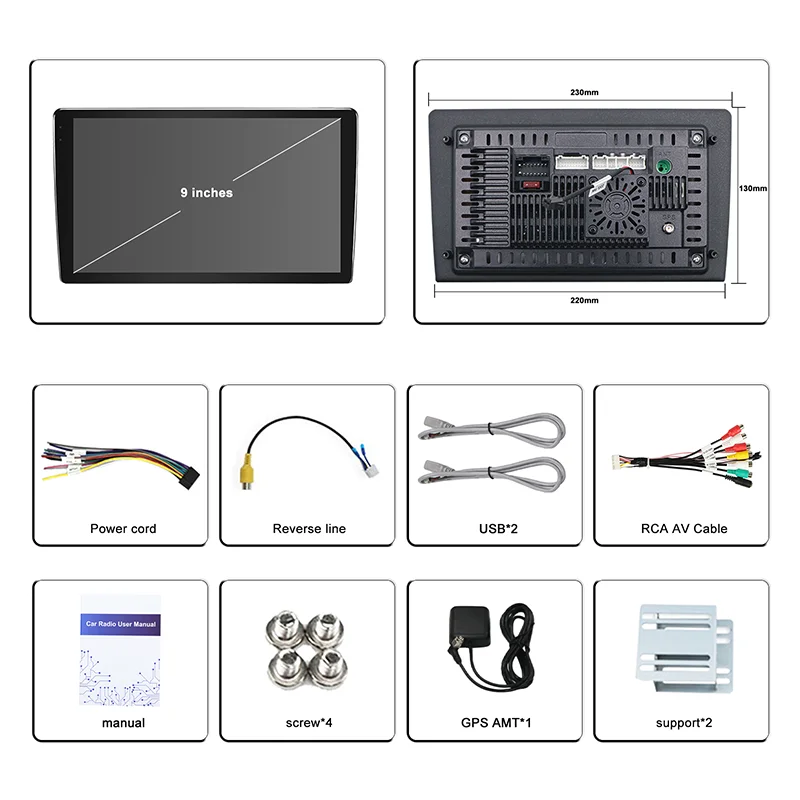 9" 4+64GB For Dodge Dart 2013-2016 Wireless Apple Carplay Android Auto Car Stereo Radio FM AM GPS Navi