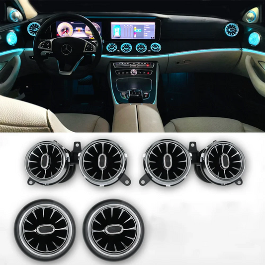 turbine Air Outlet LED Lights for Mercedes-Benz E-Class W213 2016-2021 Front and Rear Air Vent Ambient Light Neon