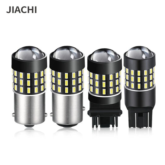 JIACHI Wholesale 100PCS BAY15D 1157 P21/5W Led Car Bulb 1156 BAU15S T25 3157 7443 Brake Lights Daytime Running Lamp DRL DC12-24V
