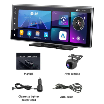 XUDA 11.26 Inch Portable Wireless CarPlay Screen Multimedia Video player Radio FM Compatible with Android Auto and Apple Carplay