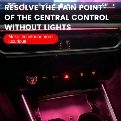 LED Vents For BMW 2023+ G20 G22 G80 G82 i3 i4 M3 M4 11 Colour Car Auto Center Console Air Outlet  Decorative Lamp Ambient Lights