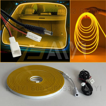 Customizable 5M LED Car Trunk Light Interior Atmosphere Neon Lamp For Toyota RAV4 VENZA BZ4X Corolla Cross Other Car Accessories