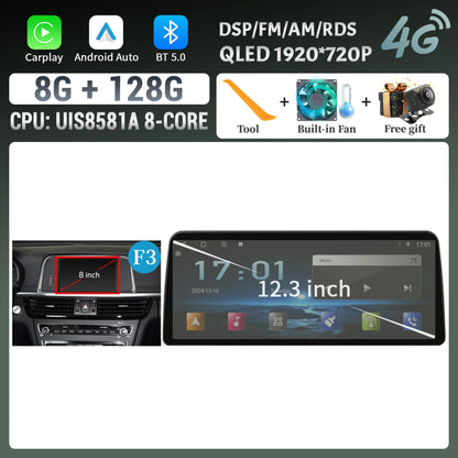 12.3inch Android 14 For KIA K5 Optima 2015 2016 2017 2018 2019 Car Radio Multimedia Navigation GPS Carplay Stereo Touch Screen