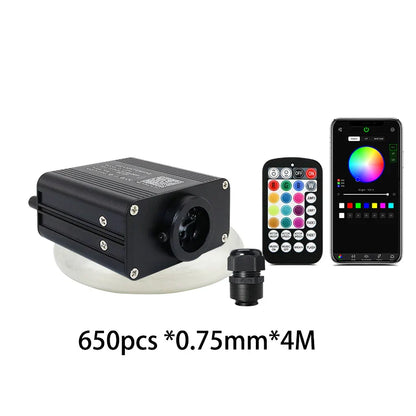 DC12V Car Starry Sky Car Fiber Optic Light  APP 16W RGBW Twinkle Car Roof Fiber Optic Light Star Roof Interior Atmosphere Light