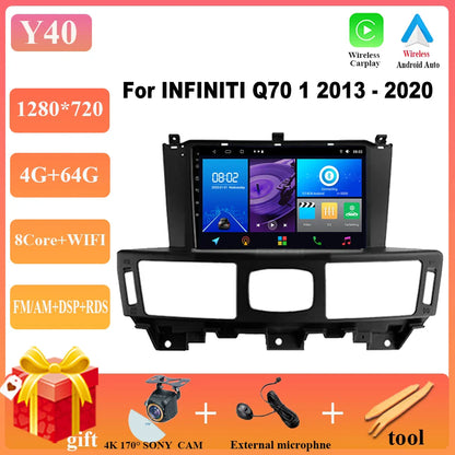 Car Radio Player For Infiniti Q70 1 2013-2020 Android 13 Car Radio Multimedia Video Player Navigation  auto radio car DVD WIFI