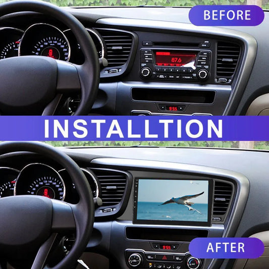 For Carplay/Android Auto 9 Inch Touch Screen Android 13 Bluetooth GPS Navigation Car Player Compatible for Kia K5 2011-2015