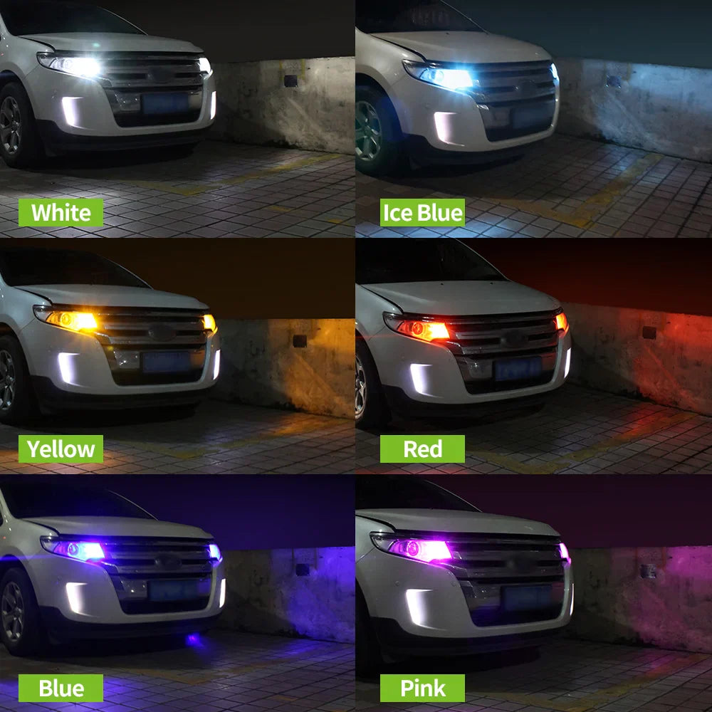 2pcs For Jeep Patriot MK 2007-2017 Dual Mode LED Turn Signal+Daytime Running Light DRL 2008 2009 2010 2011 2012 2013 Accessories