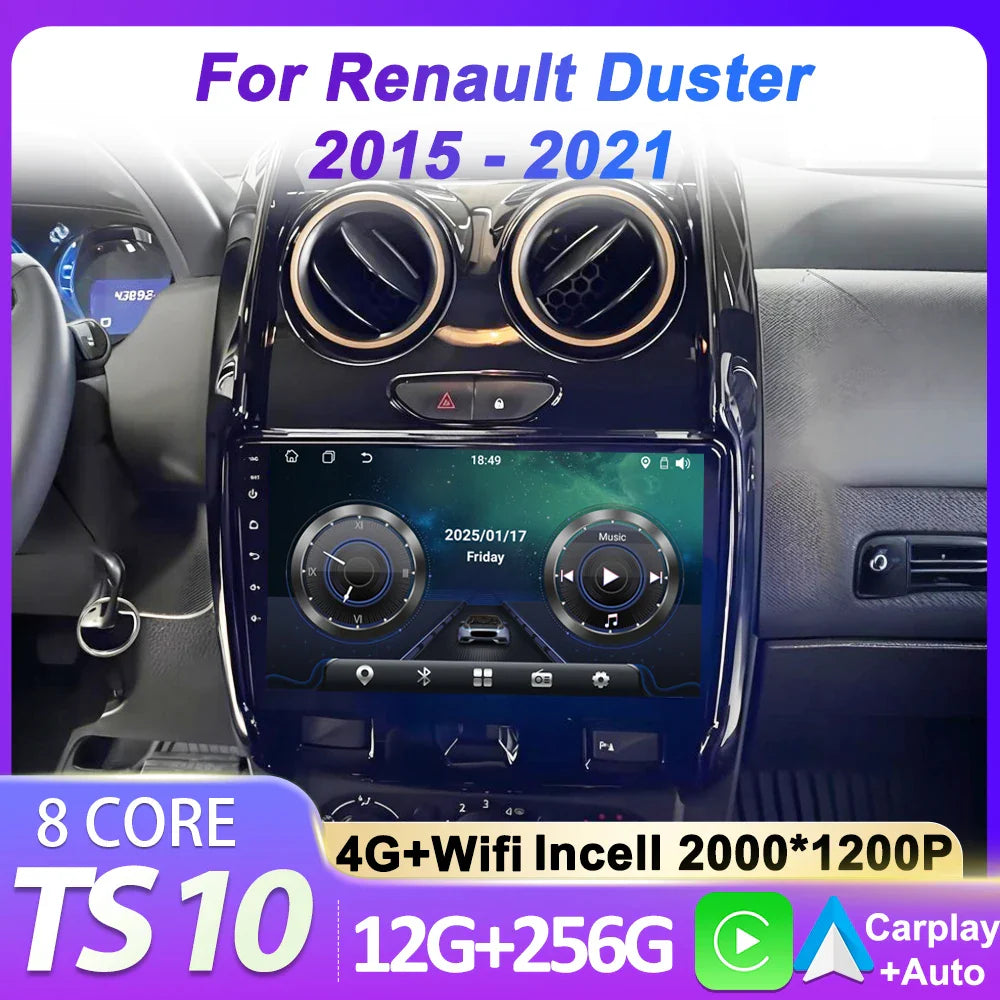 Car Multimedia Player For Renault Duster 2015 - 2021 For LADA Largus 2021 Automotive Multimedia Mirror Link Intelligent System