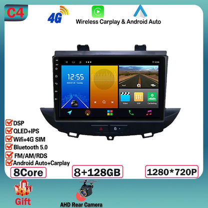 Android 14 For Opel Grandland X crossland x 2016-2020 Carplay Multimedia Monitor Screen Stereo Radio Video Player Car Navigation