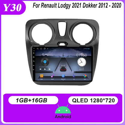 4G Carplay Android Auto Radio For Renault Lodgy 2021 Dokker 2012 - 2020 Auto Multimidia Player QLED Screen 2din Stereo Head Unit