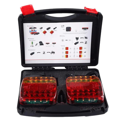Wireless Magnetic LED Truck Tail Light Trailer Rear Light Signal Warning Brake Light for Caravans Campers Lorry Caravan RV