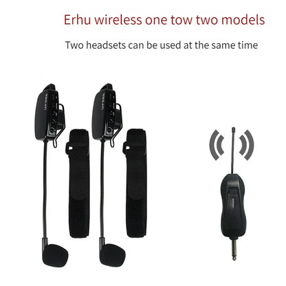 UHF 2.4G Professional Wireless Instrument Microphone for Saxophone Trumpet Sax Wireless Receiver Transmitter 50M Range Plug