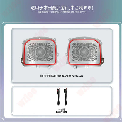 Car Ambient Light Fit for Toyota Sienna 2021-2024 Active Flow Led Car Rear Door Outline Light Lamp 64 Colors Ambient Light