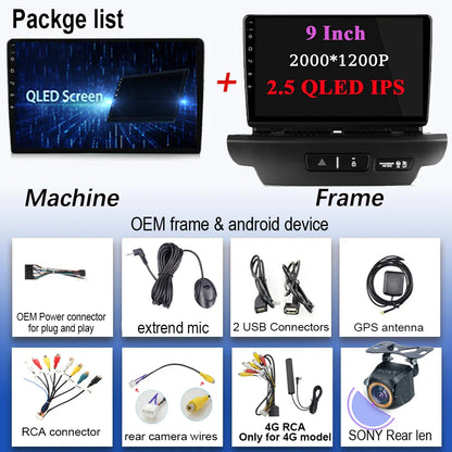 For Kia Ceed 3 CD 2018 - 2020 Auto Radio Android 14 Carplay Video Player 4G GPS Navigation Multimedia WIFI No 2 din 5G BT DVD