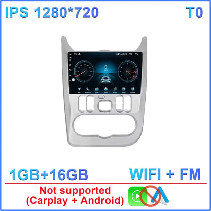 Android 14 For Renault Logan 1 Sandero 2009 2010 2011 2012 - 2015 Largus Dacia Duster Car Radio Multimedia Player Stereo Carplay