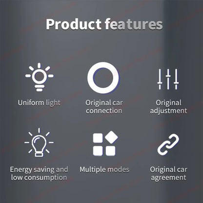 64 Colors Speaker Sound Audio Reading Lamp For Mercedes Benz W177 W247 W118 GLB GLA A B Class Ambient Light Glasses Case