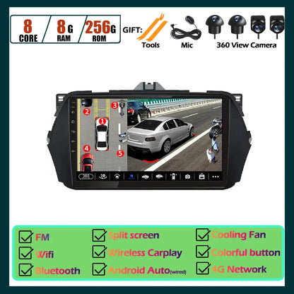 Android OS Car Radio Touch Screen For Suzuki Alivio Ciaz 2014 2015 - 2019 Multimedia Player Navigation GPS Carplay Tools 8Core