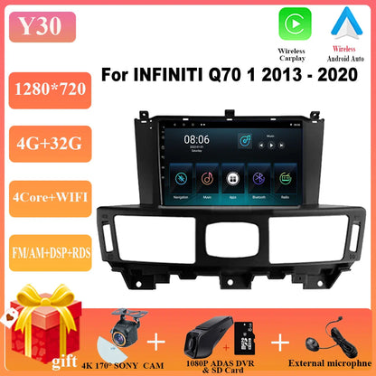 Car Radio Player For Infiniti Q70 1 2013-2020 Android 13 Car Radio Multimedia Video Player Navigation  auto radio car DVD WIFI