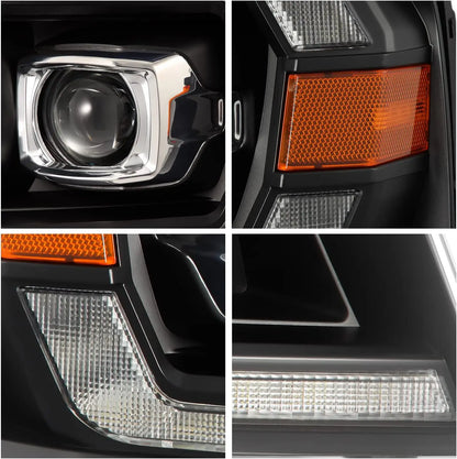 04-08 Ford F150 / 06-08 Lincoln Mark LT Projector Headlights Black [PRO-Series]