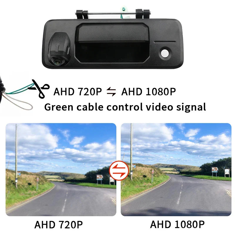 AHD 1080P NTSC Pickup Truck Tailgate Handle Rear View Reverse Camera For Toyota Tundra 2014-2020 For Toyota Tacoma 2016-2020