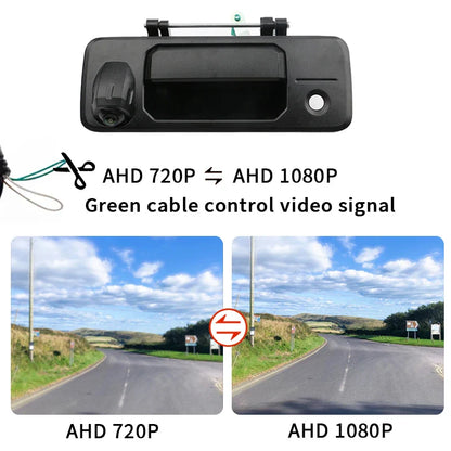AHD 1080P NTSC Pickup Truck Tailgate Handle Rear View Reverse Camera For Toyota Tundra 2014-2020 For Toyota Tacoma 2016-2020