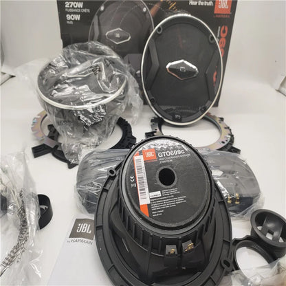 Free Shipping 1Set JBL-CLUB 6500C & JBL-GTO 609c 2-Way 6.5 Inch 180W Car Audio Door Bass Component Tweeters Speakers Kit Harman