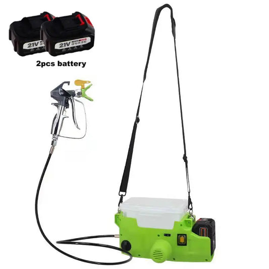 1.7L Airless Paint Sprayer back strap Machine Portable Electric Spray Gun Household High Power Paint  Airbrush Lithium Battery power tools