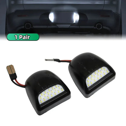 18 LED License Plate Lights for Chevrolet Silverado 1500 2500 3500 Avalanche GMC Sierra Suburban Tahoe Cadillac Escalade 6000K